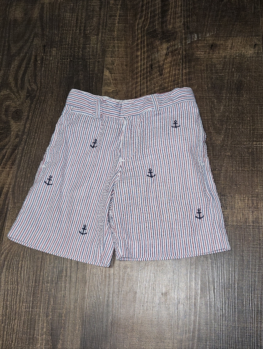 Florence Eiseman Striped Anchor Shorts